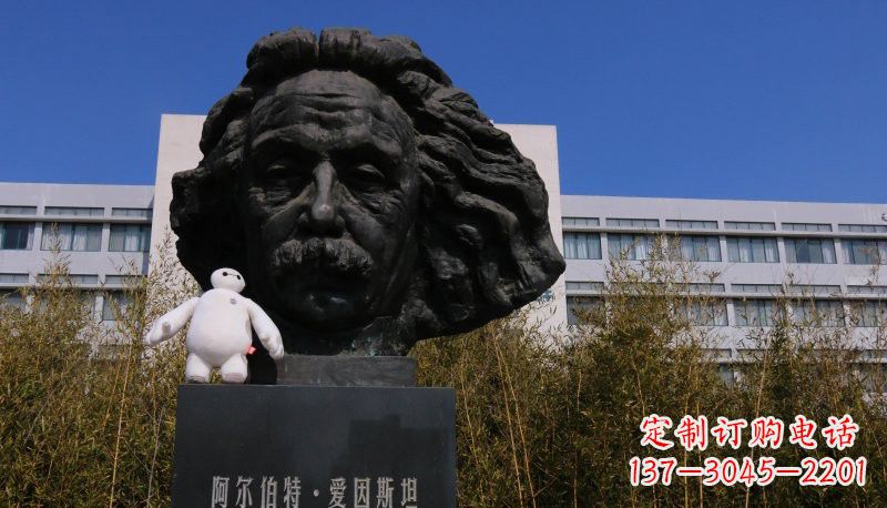 郴州爱因斯坦头像铜雕222