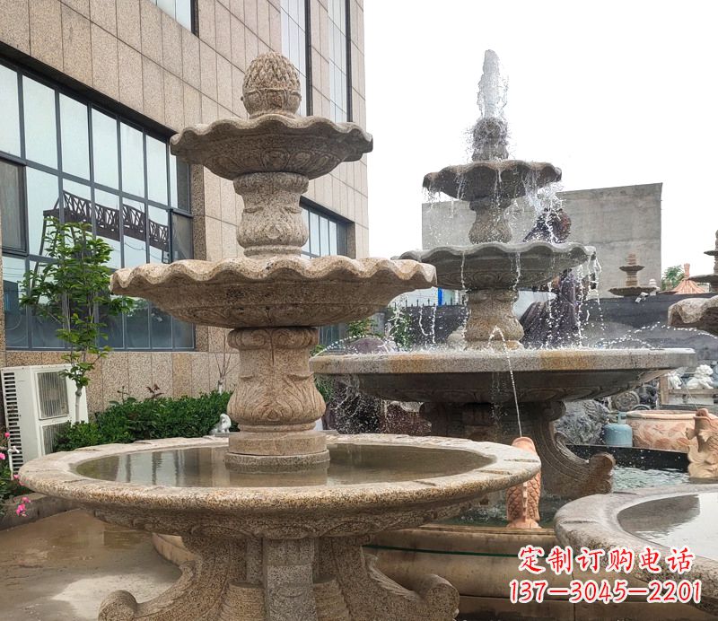郴州白麻天然石欧式喷泉雕塑