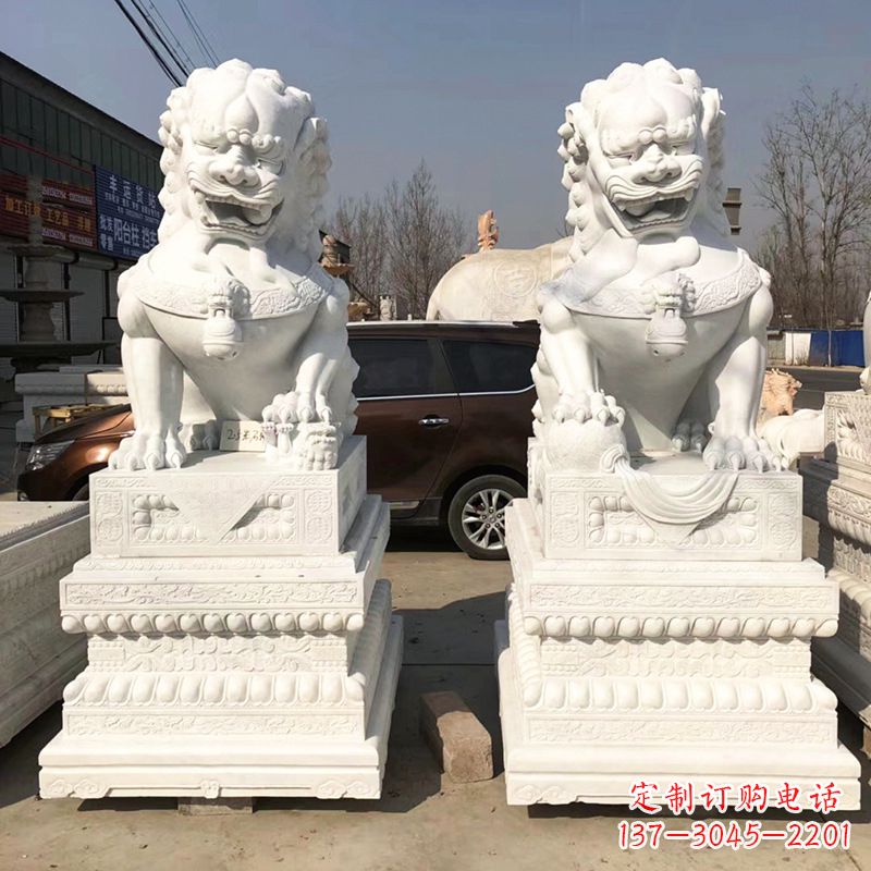 郴州新精美汉白玉狮子