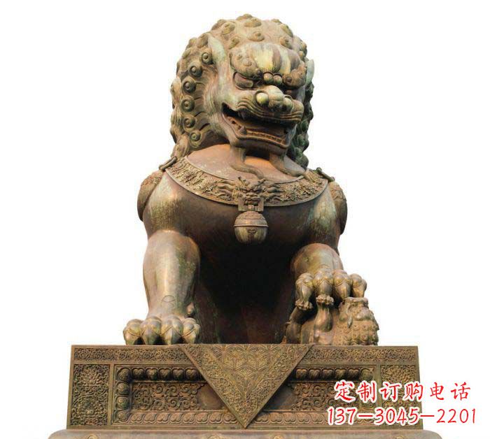郴州巍峨雄壮的狮子铜雕
