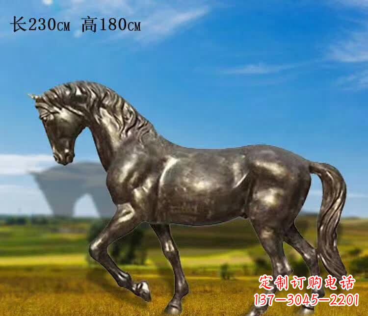 郴州奔马铜雕 (2)