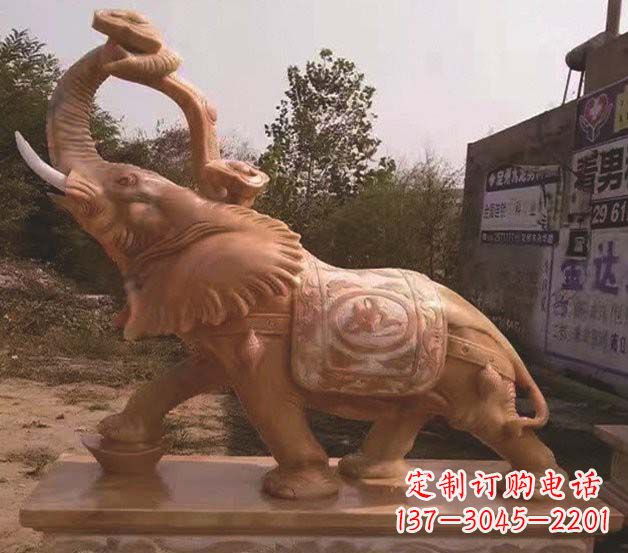 郴州大象雕塑鼻卷如意