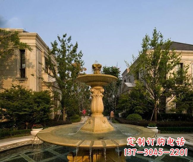 郴州别墅石雕大型喷泉雕塑 (2)