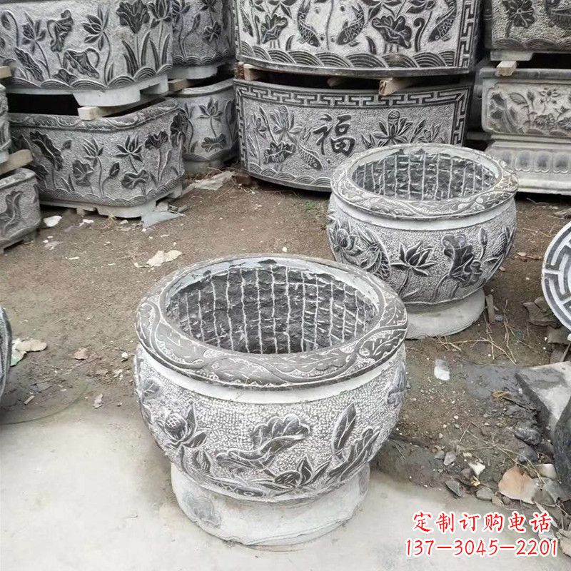 郴州别墅水缸石雕塑