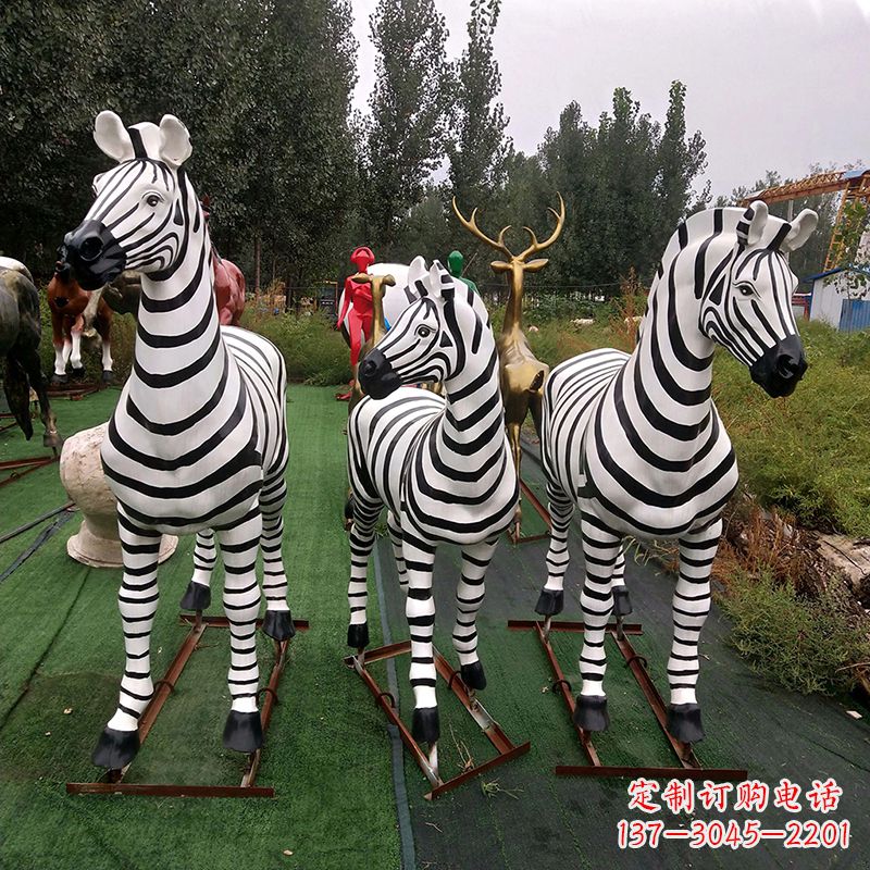 郴州斑马玻璃钢仿真雕塑