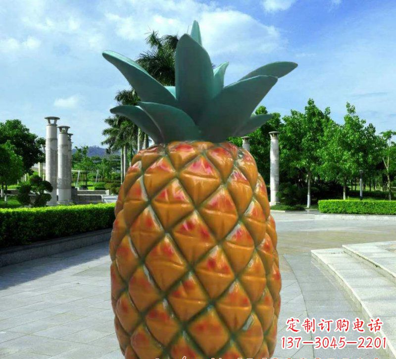 郴州玻璃钢菠萝雕塑