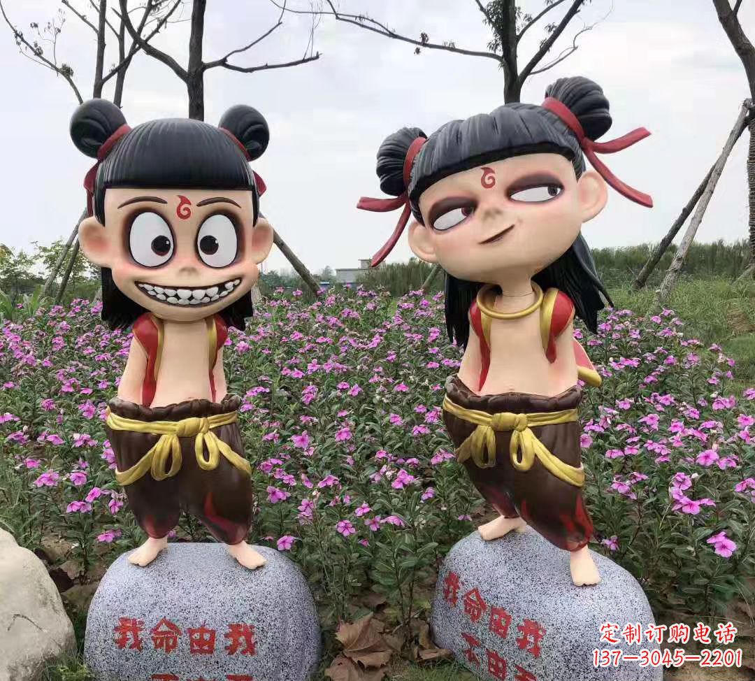 郴州玻璃钢彩绘哪吒