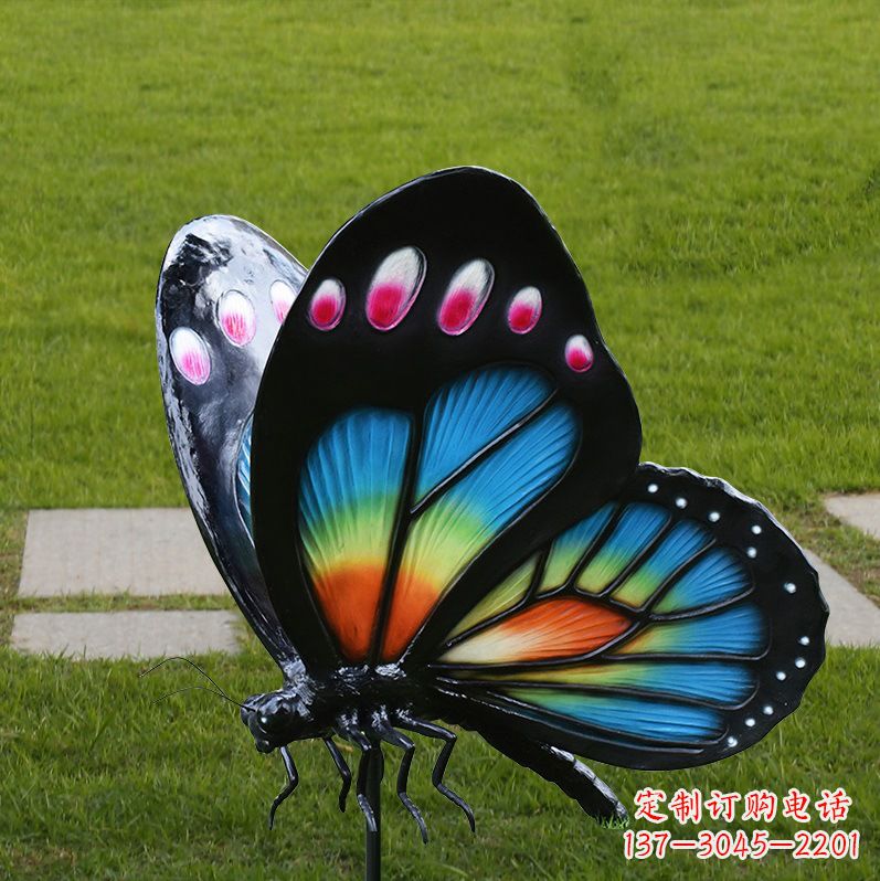 郴州玻璃钢制作的蝴蝶雕塑
