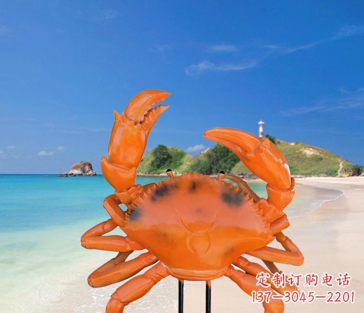郴州玻璃钢螃蟹雕塑