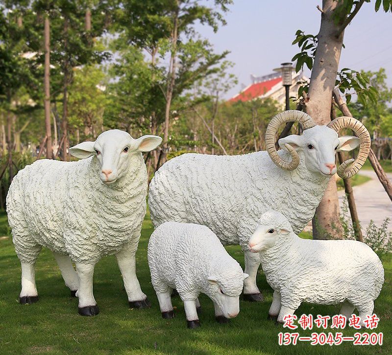 郴州玻璃钢山羊雕塑仿真艺术的精彩之作