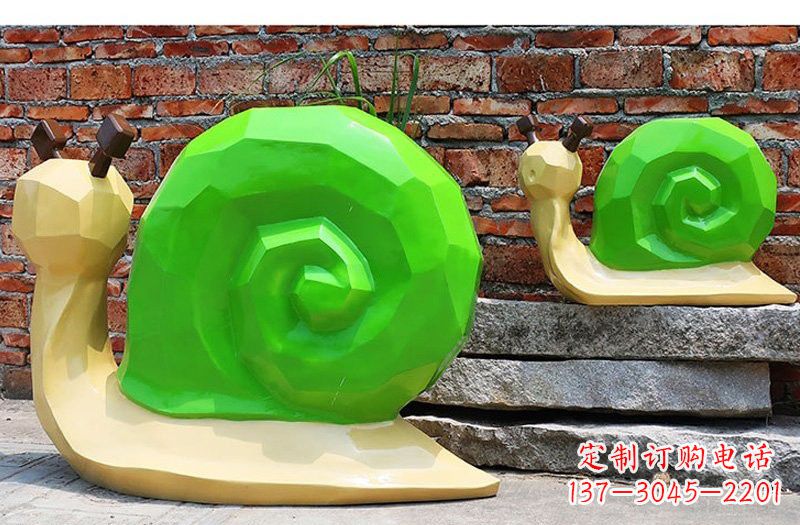 郴州玻璃钢蜗牛雕塑——浪漫又充满灵感