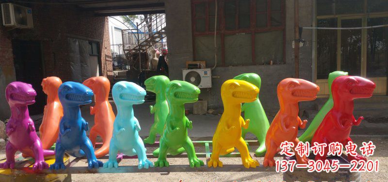 郴州玻璃钢制作的恐龙雕塑精美而又耐久