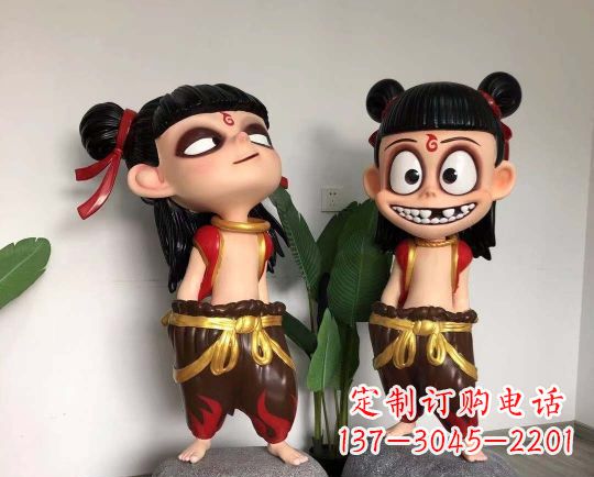 郴州玻璃钢制作的哪吒雕塑一种神奇的艺术