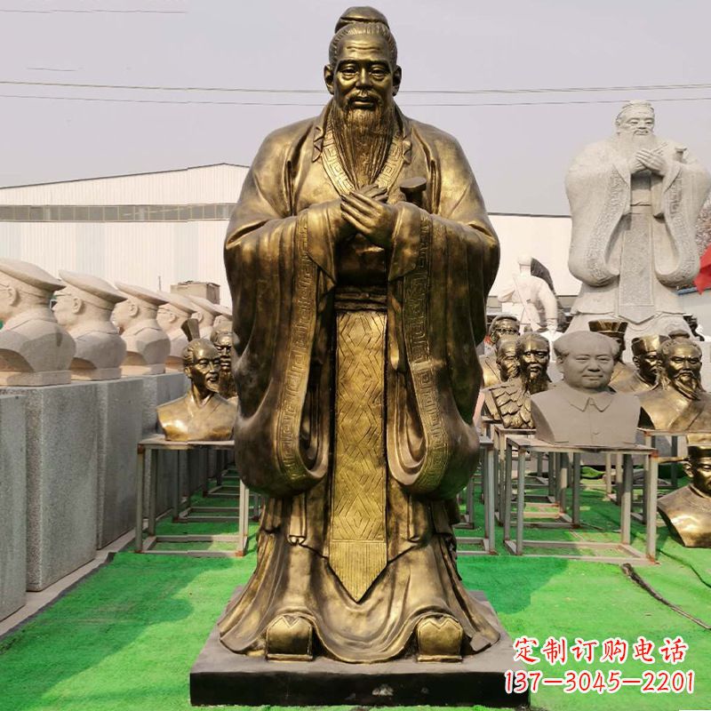 郴州玻璃钢制孔子雕塑