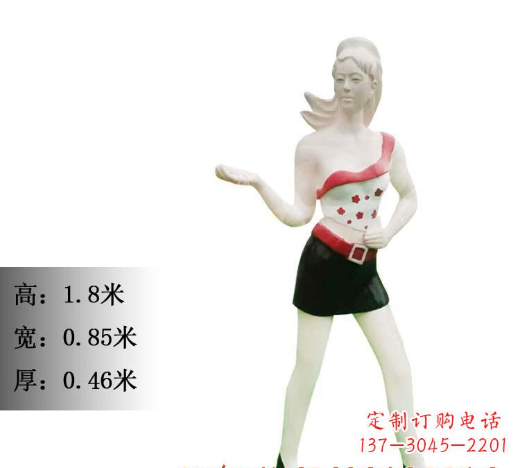 郴州玻璃钢美女雕塑精致细腻的艺术精品