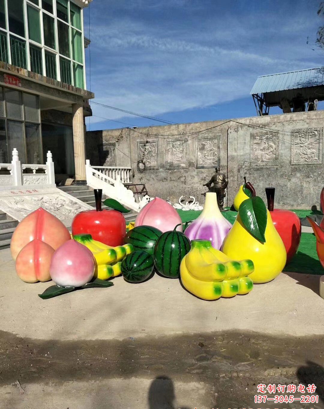 郴州玻璃钢水果雕塑一种别致的艺术