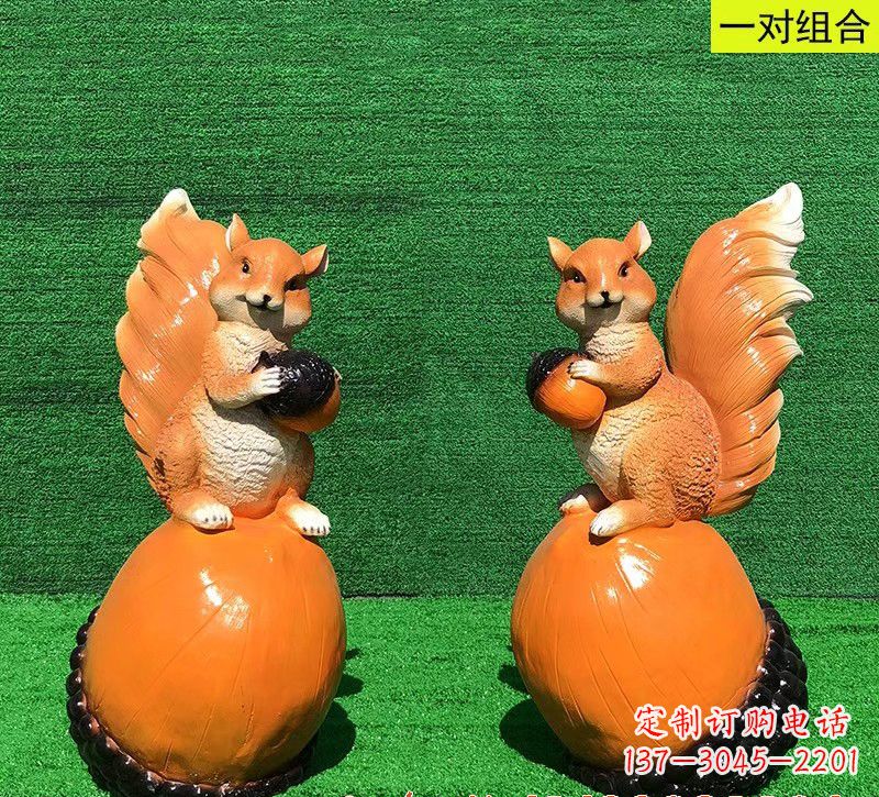 郴州玻璃钢松鼠雕塑艺术精品