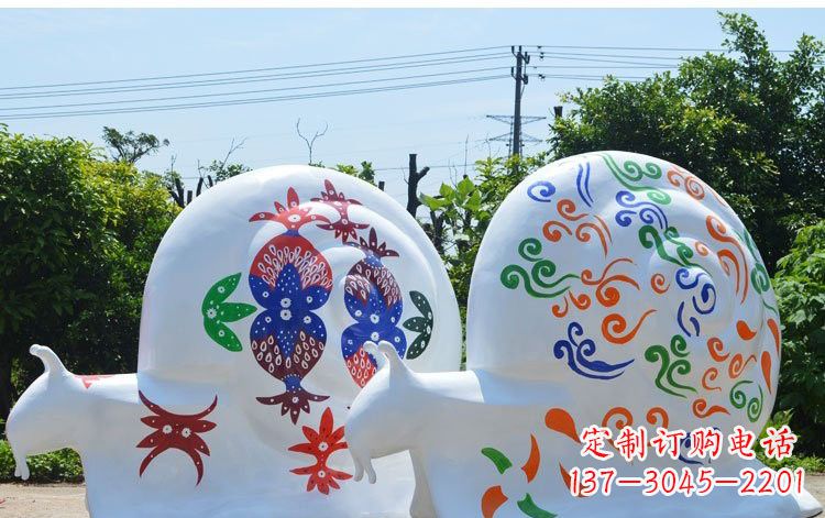 郴州玻璃钢蜗牛一种精美的雕塑
