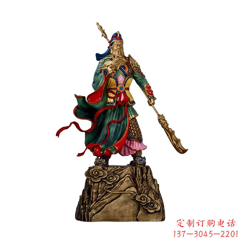 郴州玻璃钢制关羽雕塑