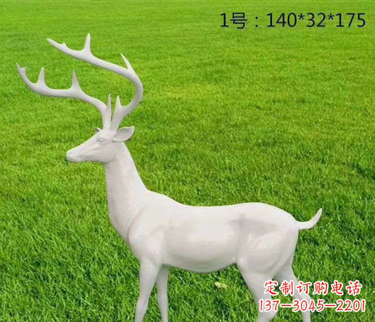 郴州玻璃钢小鹿古朴清新的动物雕塑