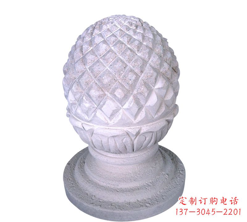 郴州菠萝雕塑艺术性的挡车路障