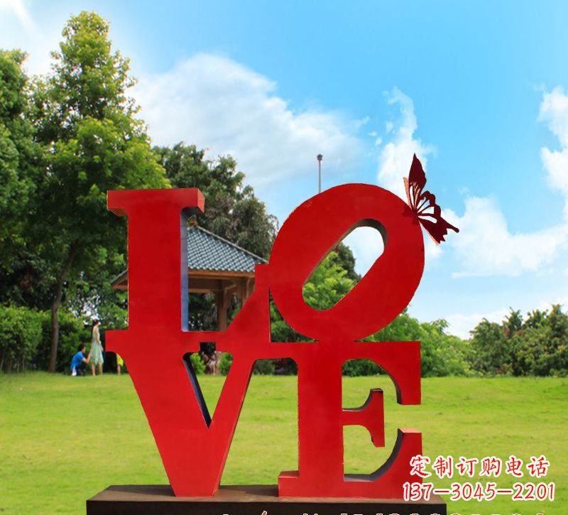 郴州不锈钢Love雕塑给世界带来爱的美