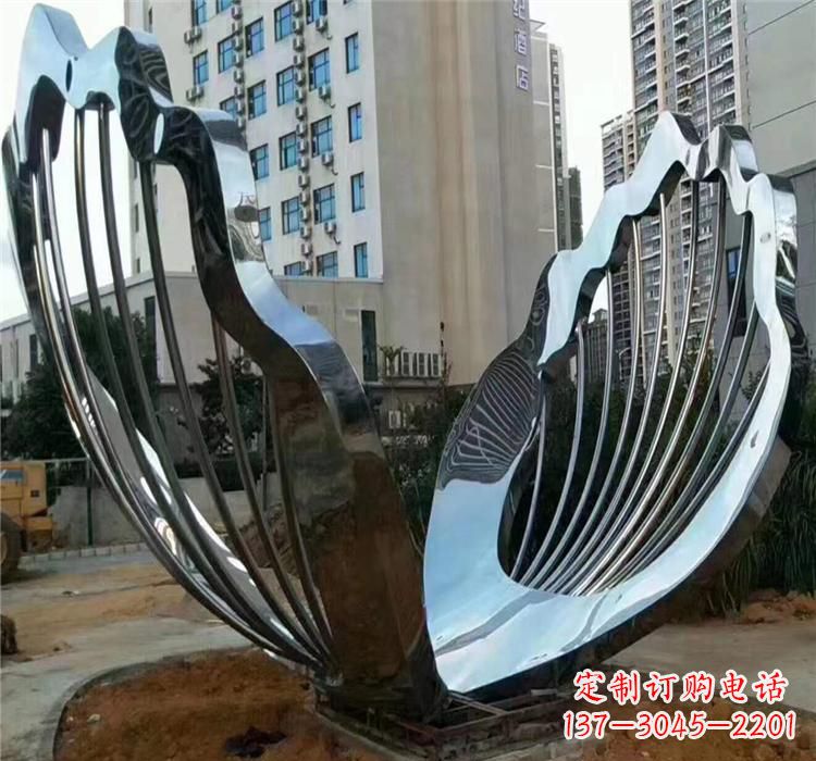 郴州不锈钢贝壳雕塑艺术与自然的完美结合
