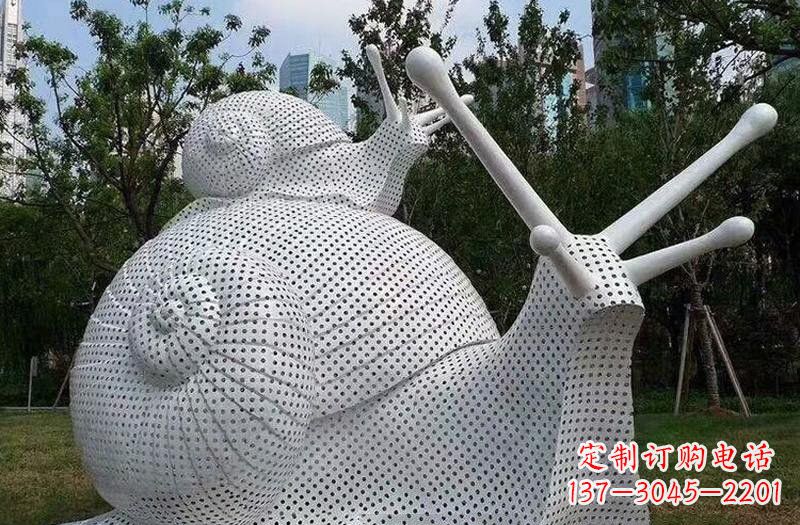 郴州不锈钢蜗牛雕塑把自然美搬进家居