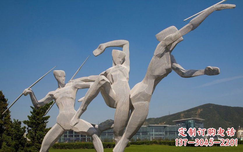 郴州不锈钢标枪雕塑一种新型的艺术形式