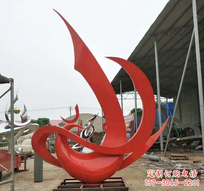郴州不锈钢彩色凤凰雕塑传承东方美学