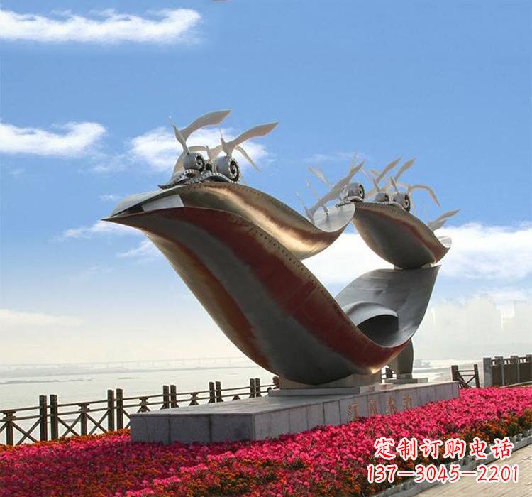 郴州海鸥雕塑——点缀不锈钢城市
