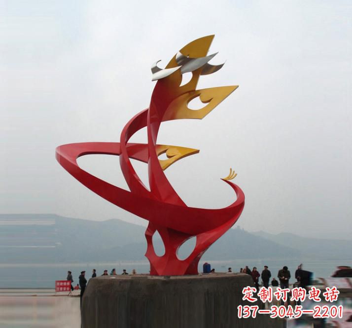 郴州精美的不锈钢凤凰雕塑