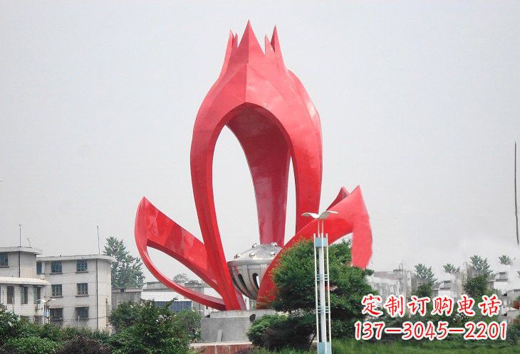 郴州不锈钢莲蓬雕塑——艺术的缩影