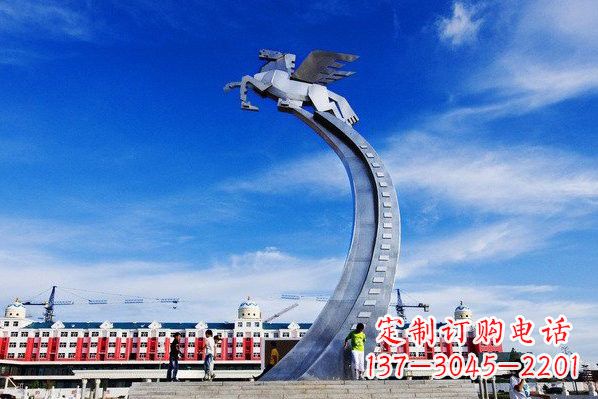郴州精美不锈钢飞马雕塑