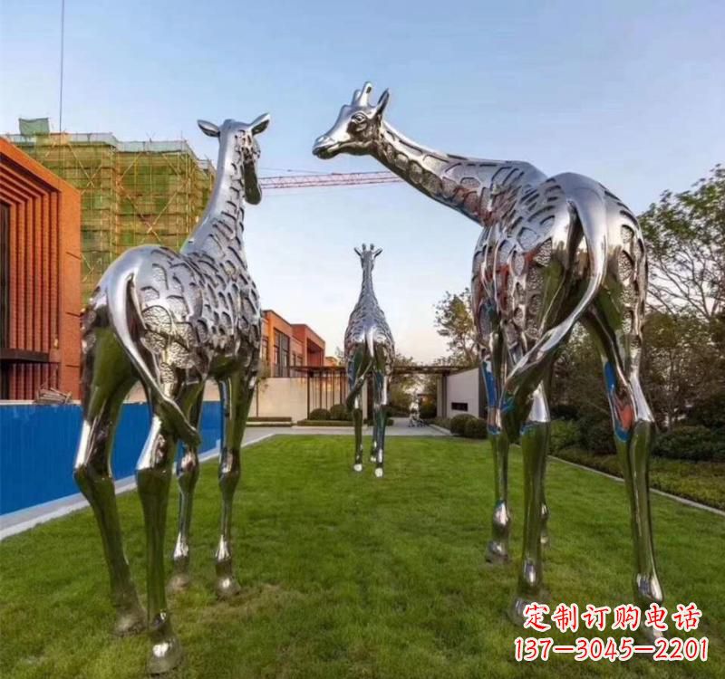 郴州不锈钢城市园林动物雕塑展示大自然的美丽
