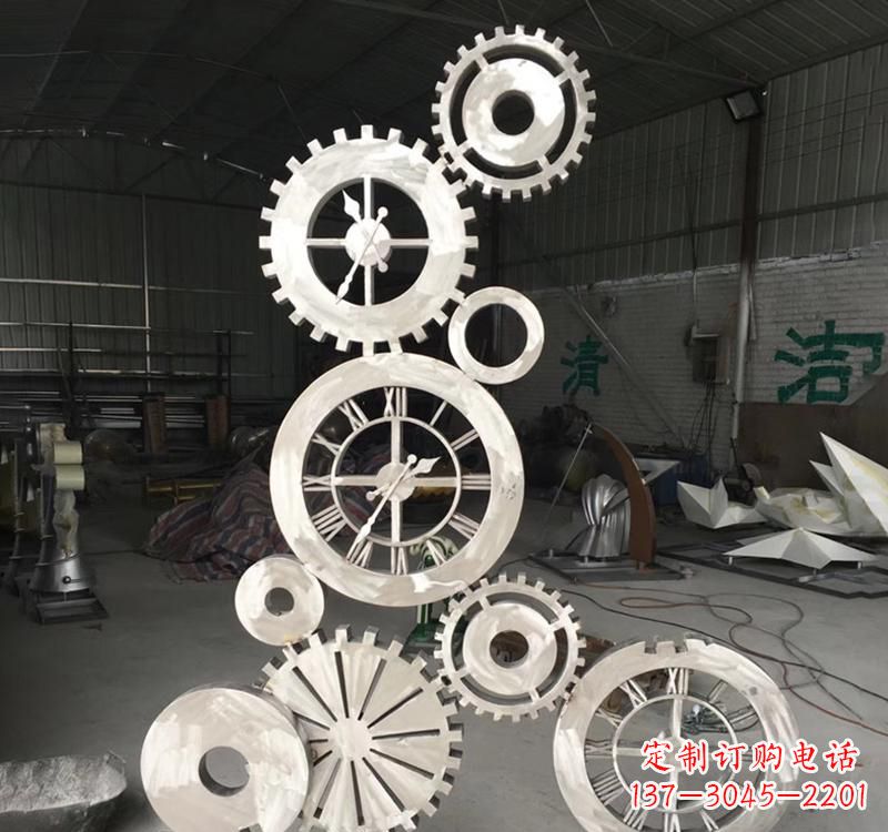 郴州齿轮雕塑精致细腻的艺术品