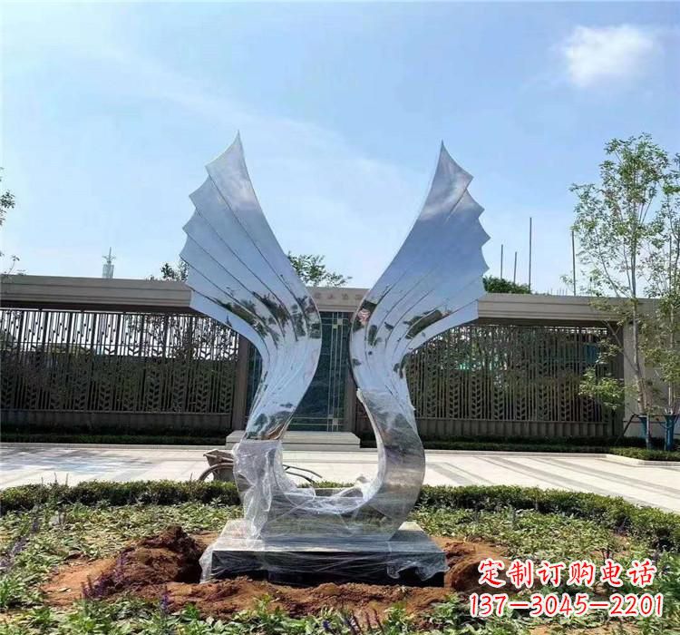 郴州精美不锈钢翅膀雕塑
