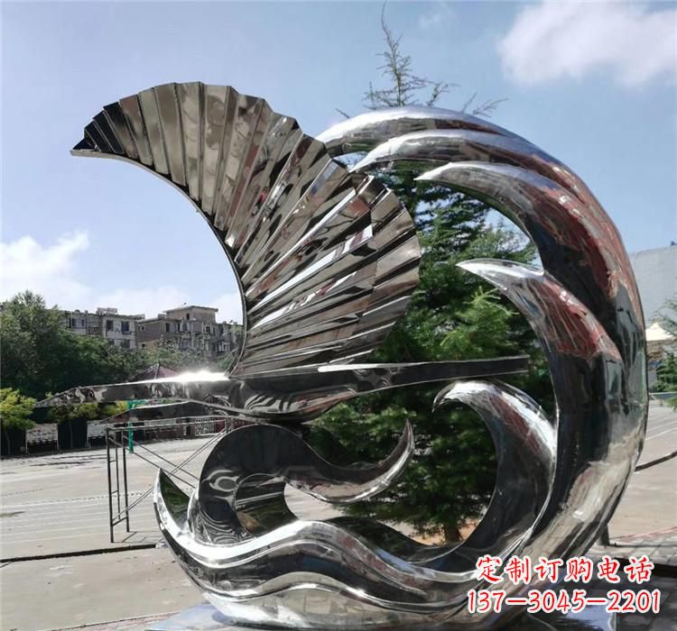 郴州不锈钢翅膀雕塑艺术之羽