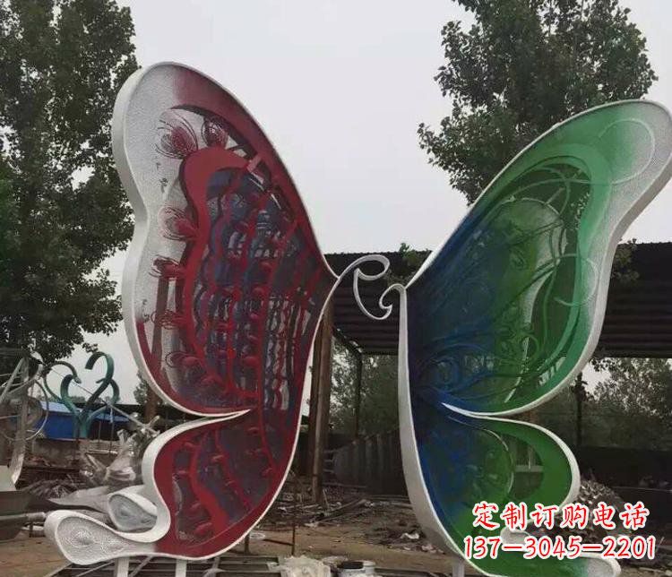 郴州不锈钢蝴蝶公园动物雕塑