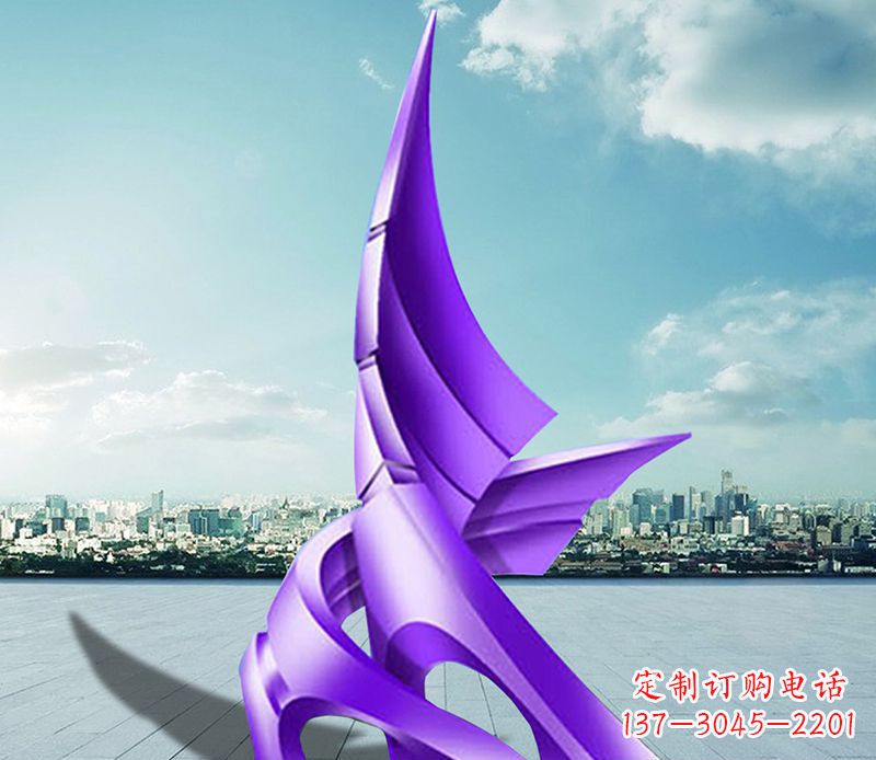 郴州不锈钢船帆雕塑静谧的海洋美景