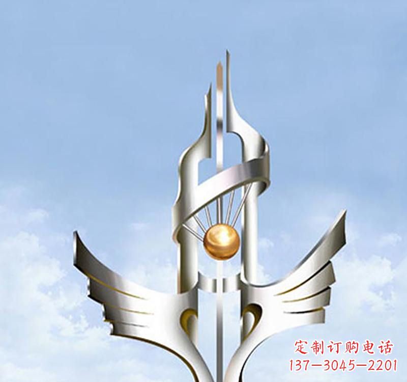 郴州以不锈钢为材料的翅膀雕塑