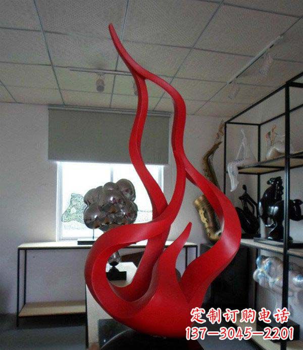 郴州精致不锈钢火苗雕塑