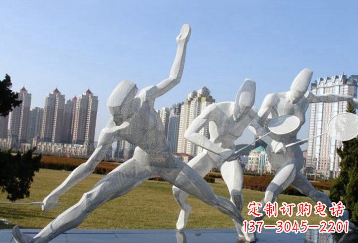 郴州精致不锈钢羽毛球雕塑