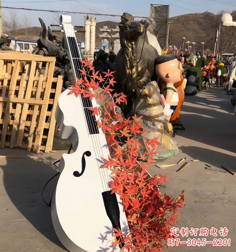 郴州不锈钢大提琴雕塑—精致的艺术精品