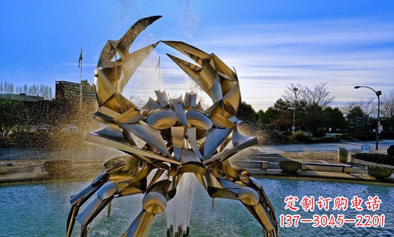 郴州精美不锈钢螃蟹雕塑