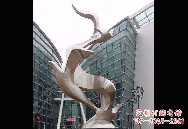 郴州精美的不锈钢大雁雕塑