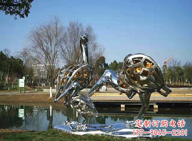 郴州精美非凡的不锈钢丹顶鹤雕塑