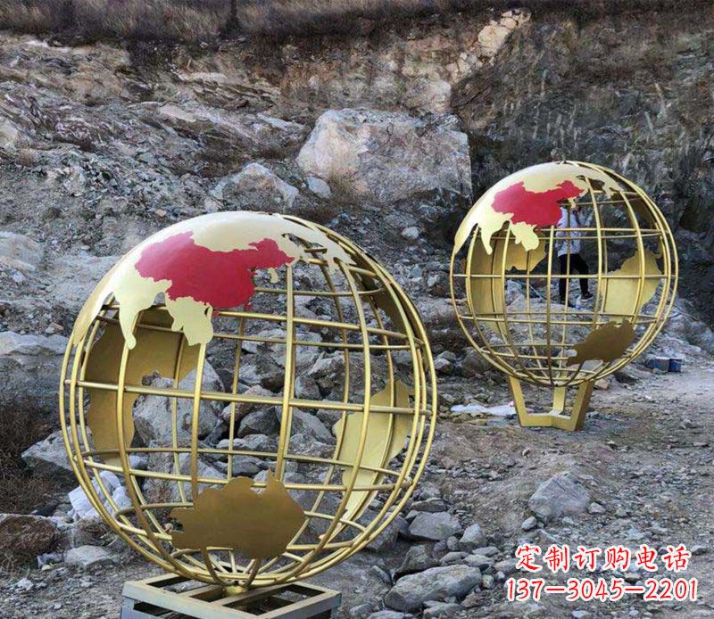 郴州不锈钢制作的地球雕塑