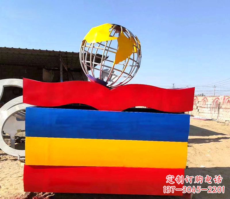 郴州不锈钢地球雕塑——象征地球的美丽与和谐
