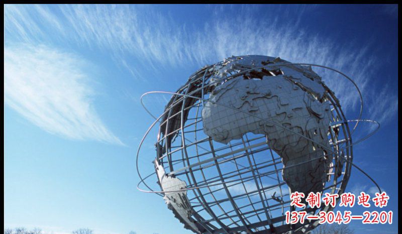 郴州不锈钢制地球雕塑精美的艺术品